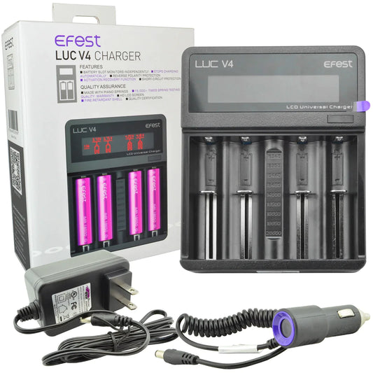 Efest LUC V4 Battery Charger - Vape DNA